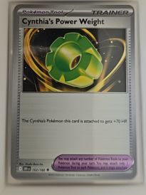 2023 Pokémon TCG SV10: Destined Rivals #162 Cynthia's Power Weight — front