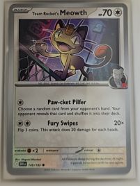 2025 Pokémon TCG #149 Team Rocket's Meowth — front