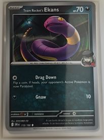 2023 Pokémon TCG Destined Rivals #112 Team Rocket's Ekans — front