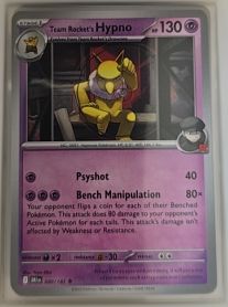 2025 Scarlet & Violet Destined Rivals #80 Team Rocket's Hypno — front