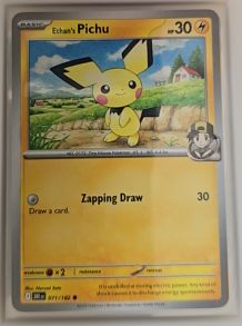 2025 Pokemon SV10: Destined Rivals #071 Ethan's Pichu — front