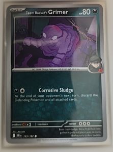 2023 Pokémon SV10: Destined Rivals #123 Team Rocket's Grimer — front