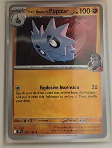 2025 Pokémon SV10: Destined Rivals #095 Team Rocket's Pupitar — front