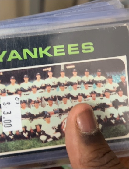 1971 Topps #543 New York Yankees Team — front