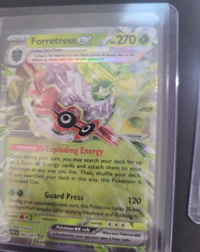 2024 Pokémon TCG Paldean Fates #002 Forretress ex — front