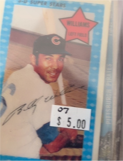1971 Kellogg's 3-D Super Stars #61 Billy Williams — front