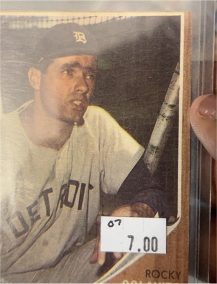 1959 Topps #124 Rocky Colavito — front