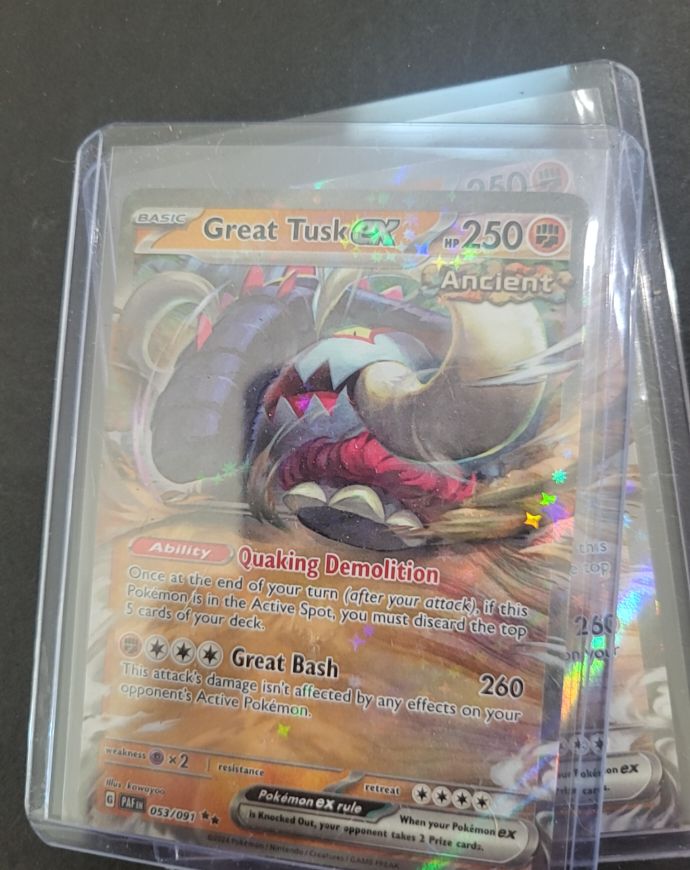 2024 Pokemon TCG Paldean Fates #053 Great Tusk ex — front
