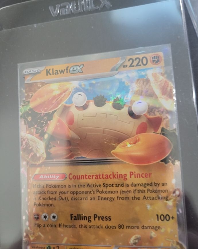 2023 Pokemon Obsidian Flames #120 Klawf ex — front