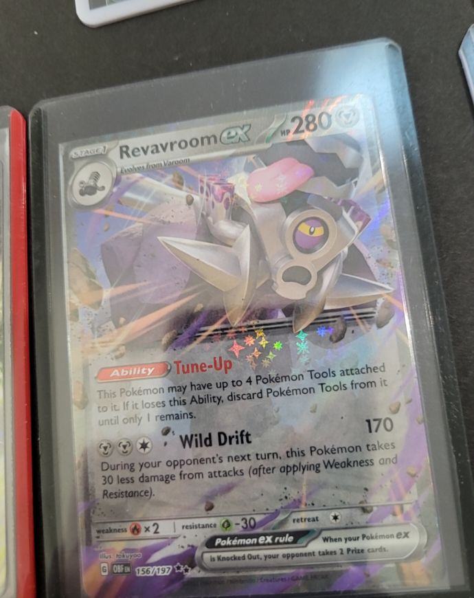 2023 Pokémon SV03: Obsidian Flames #156 Revavroom EX — front