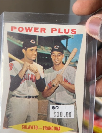 1960 Topps #260 Power Plus Rocky Colavito / Tito Francona — front
