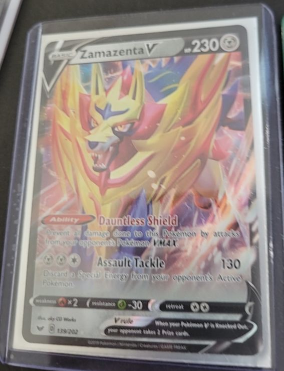 2019 Pokemon Sword & Shield #139 Zamazenta V — front