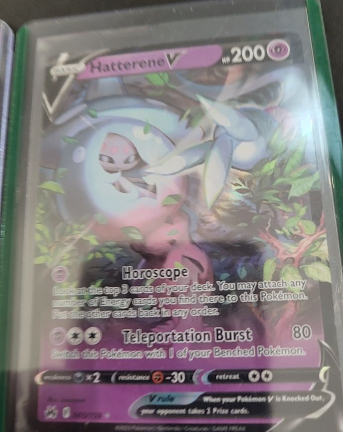 2023 Pokémon TCG Crown Zenith #065 Hatterene V — front