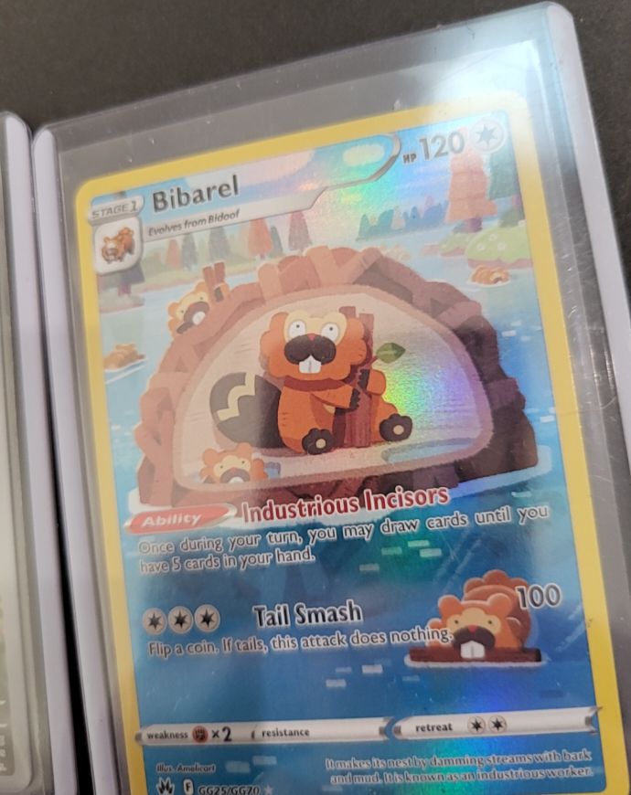 2023 Pokémon TCG Crown Zenith Galarian Gallery #GG25 Bibarel — front
