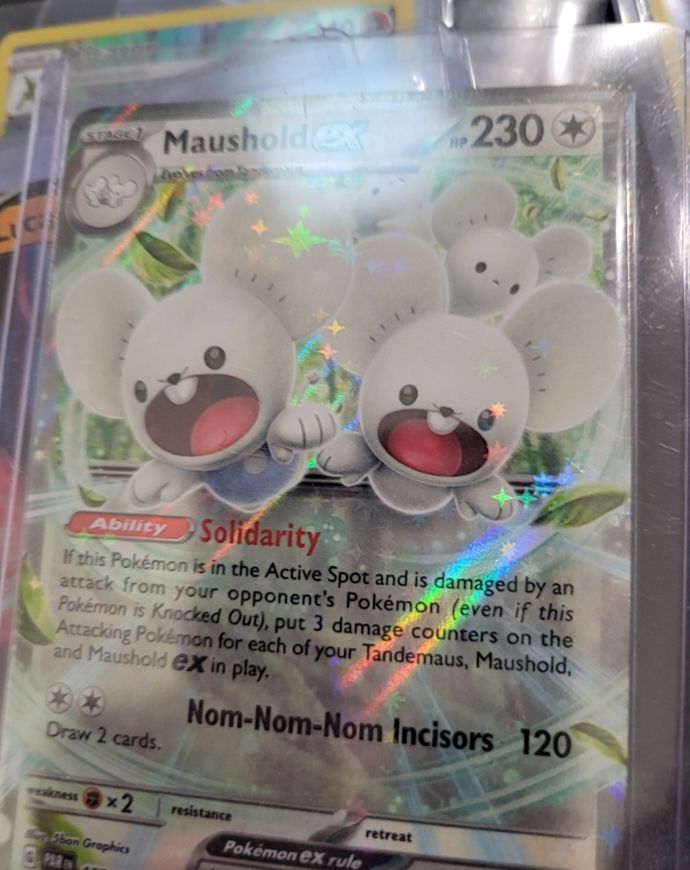 2022 Pokémon TCG Paradox Rift #155 Maushold ex — front