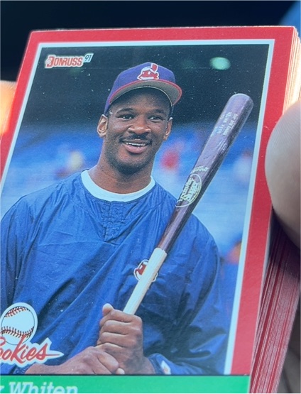 1991 Donruss The Rookies #32 Mark Whiten — front