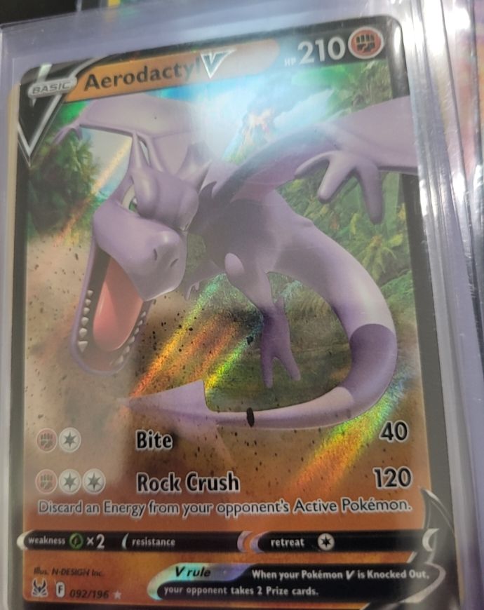 2022 Pokémon Sword & Shield Lost Origin #092 Aerodactyl V — front