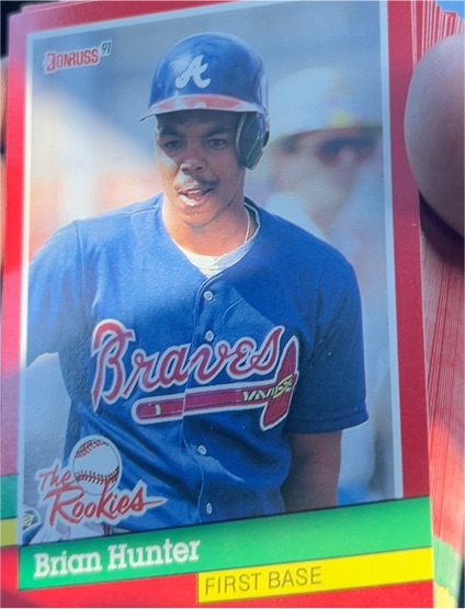 1991 Donruss The Rookies #9 Brian Hunter — front