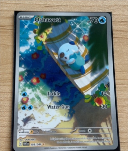 2025 Pokémon SV: White Flare #105 Oshawott — front