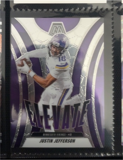 2025 Panini Mosaic #13 Justin Jefferson Elevate — front