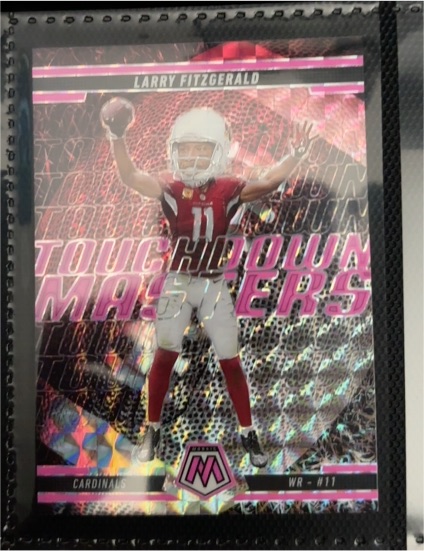 2025 Panini Mosaic #20 Larry Fitzgerald Touchdown Masters — front