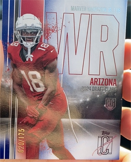 2024 Topps Signature Class #61 Marvin Harrison Jr. — front