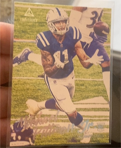 2020 Panini Chronicles Luminance #220 Michael Pittman Jr. — front