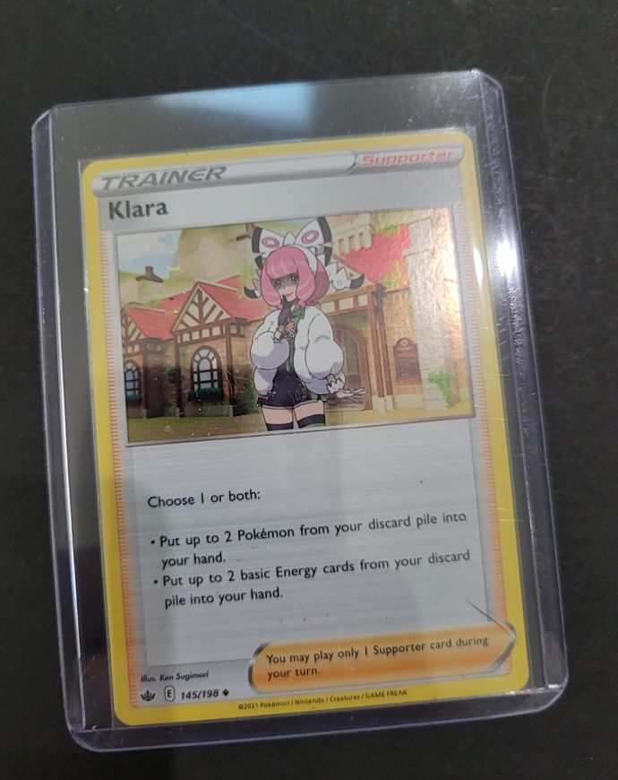 2021 Pokémon Sword & Shield Chilling Reign #145 Klara — front