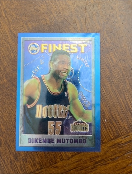 1995-96 Topps Finest #55 Dikembe Mutombo — front