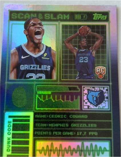 2025-26 Topps Scan & Slam #SS-23 Cedric Coward — front
