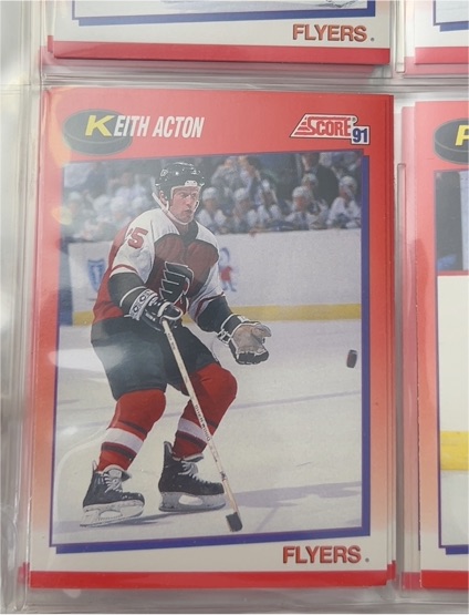 1991 Score #133 Keith Acton — front