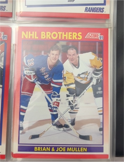 1991-92 Score Canadian #269 Brian Mullen / Joe Mullen NHL Brothers — front
