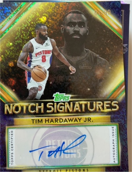2025-26 Topps Notch Signatures #TNS-TH Tim Hardaway Jr. — front