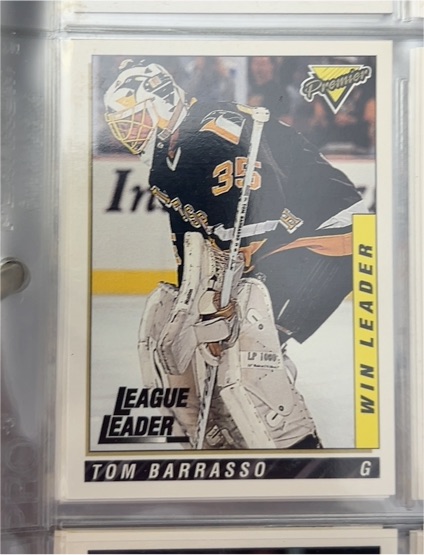 1993 Topps Premier #204 Tom Barrasso — front