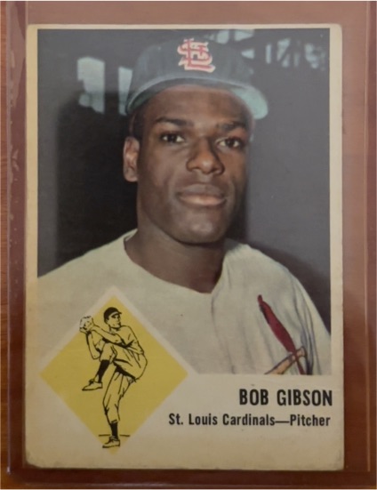 1963 Fleer #61 Bob Gibson — front