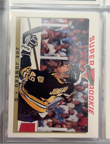 1993-94 Topps Premier #125 Joe Juneau Boston Bruins — front