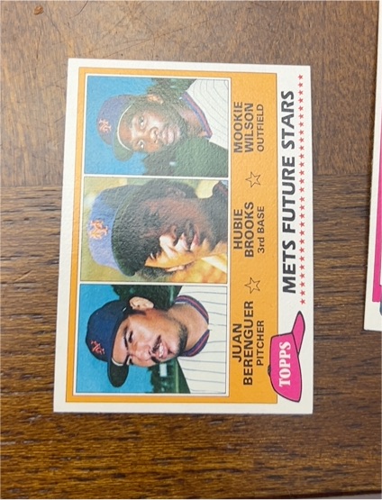1981 Topps #259 Mets Future Stars Mookie Wilson, Hubie Brooks, Juan Berenguer — front