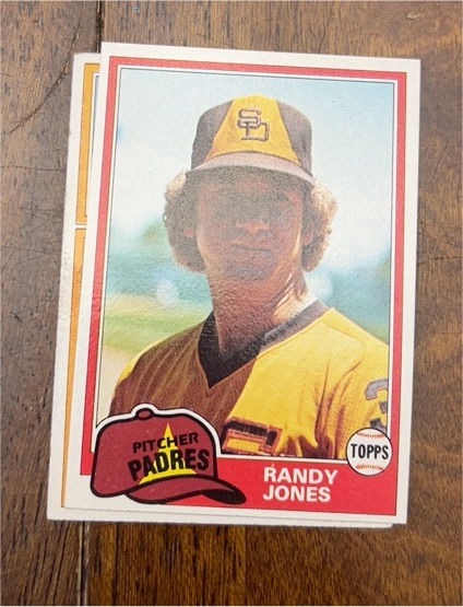 1981 Topps #458 Randy Jones — front