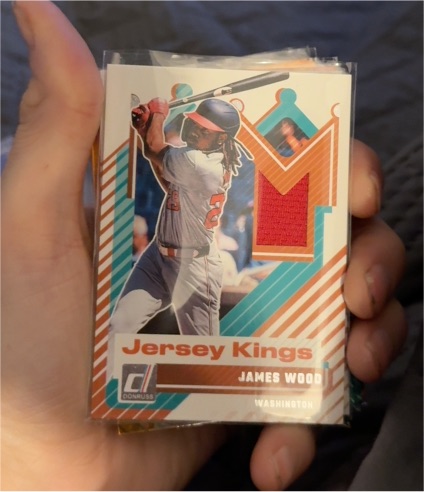 2025 Donruss Jersey Kings #JK-JW James Wood — front