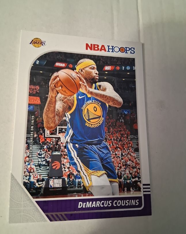 2019 Panini NBA Hoops #64 DeMarcus Cousins — front