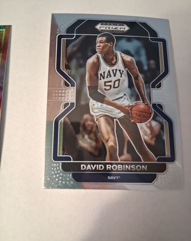 2022 Panini Prizm Draft Picks #10 David Robinson Navy Midshipmen — front