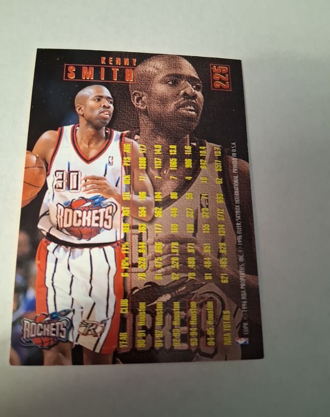 1995 Fleer #225 Kenny Smith — front