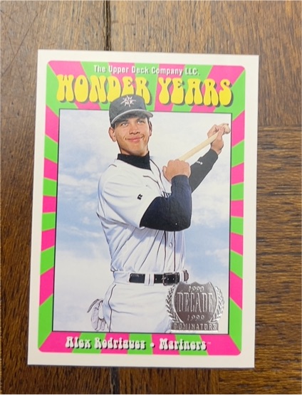 1999 Upper Deck Wonder Years #WY24 Alex Rodriguez — front