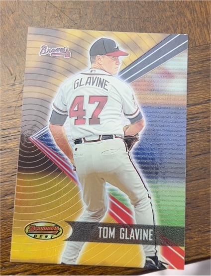 2001 Bowman's Best #47 Tom Glavine — front