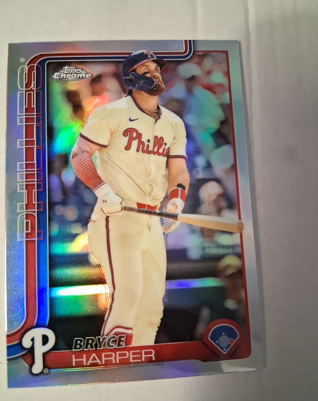 2025 Topps Chrome #150 Bryce Harper — front