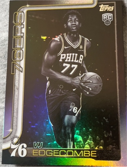 2025-26 Topps #203 VJ Edgecombe — front