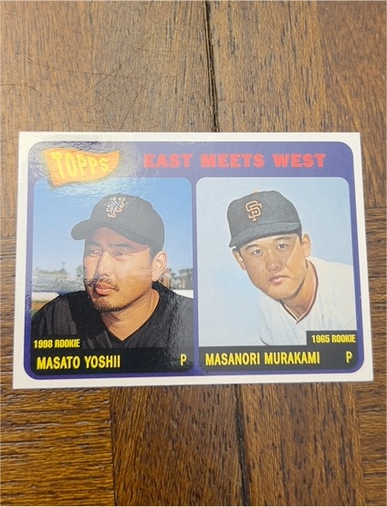 2001 Topps East Meets West #EW-MY Masato Yoshii / Masanori Murakami — front
