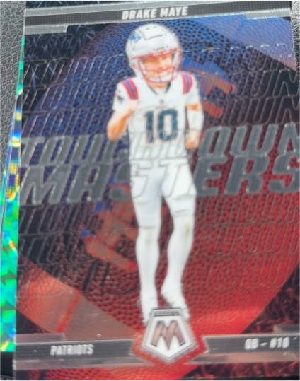 2025 Panini Mosaic #9 Drake Maye Touchdown Masters — front