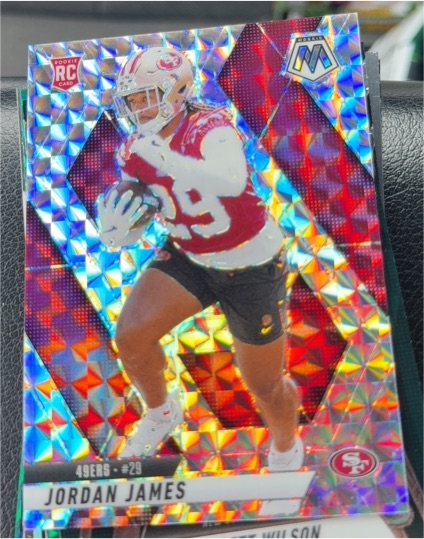 2025 Panini Mosaic #370 Jordan James — front