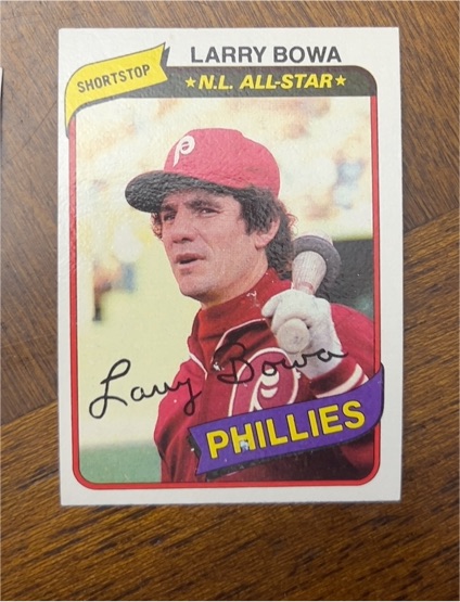 1980 Topps Burger King #7 Larry Bowa — front